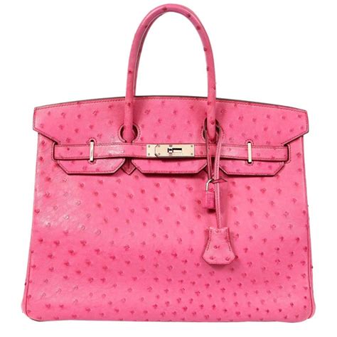 pink ostrich hermes birkin|Hermes Birkin 35 price.